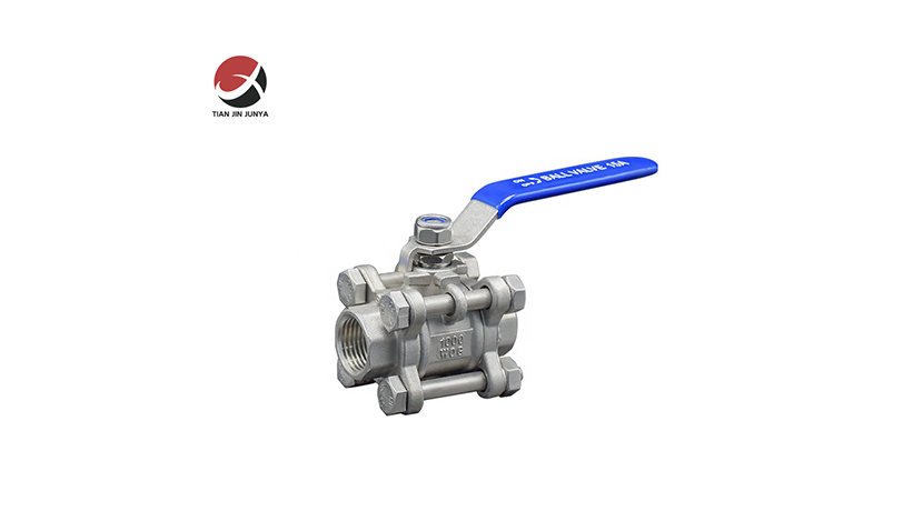 不(bu)鏽鋼三片(pian)式内螺紋(wen)球閥